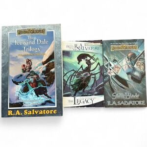 R.A. Salvatore Forgotten Realms books lot of three